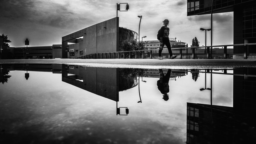 Image: d26b73, BY 2.0 (via Openverse). A Day of Illusion: Mirrors and Puddles as Truth-Tellers