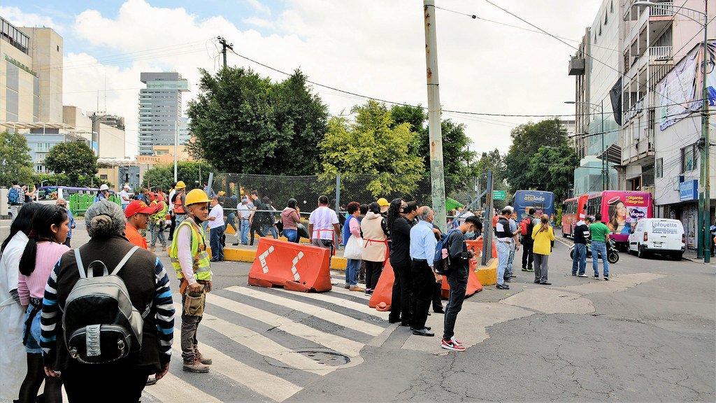 Image: Carl Campbell, BY 2.0 (via Openverse). Mexico Holds Earthquake Drill to Honor 1985, 2019 Victims